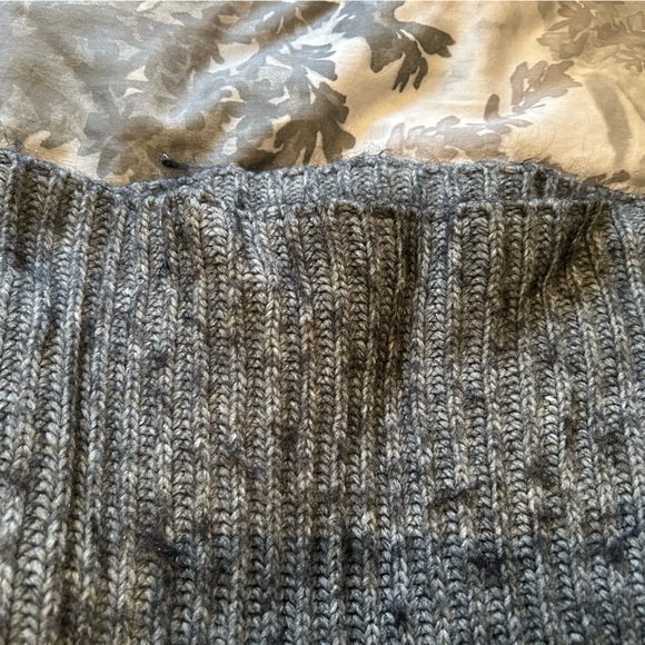Ann Taylor Loft grey cowl neck sweater - Picture 7 of 8